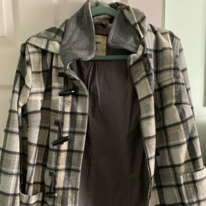 Grey and Yellow Winter Coat